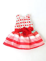 Polka Dot and Stripes Dress Fits 14.5" Wellie Wisher American Girl Doll Clothing1