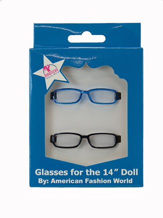 Black & Blue Glasses 2 Pack Fits 14.5" Wellie Wisher American Girl Doll Shoes1