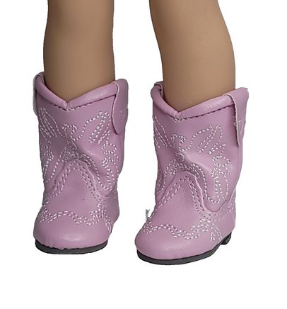 Pink Western Boots Fits 14.5" Wellie Wisher American Girl Doll Shoes2