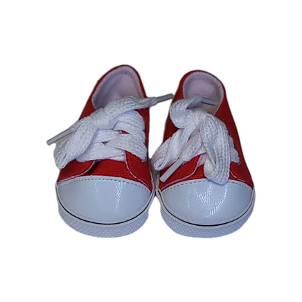 Red Low Top Canvas Sneakers Fits 18" American Girl Doll Clothing Shoes2