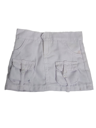 White Cargo Skirt Fits 18" American Girl Doll Clothing1