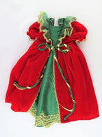 Red And Green Victorian Dress Fits 18" American Girl Doll Clothing2