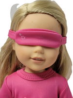 Pink Nightgown And Sleep Mask Fits 14.5 Wellie Wisher American Girl Doll Clothes2