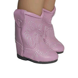 Pink Western Boots Fits 14.5" Wellie Wisher American Girl Doll Shoes0