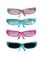 Pink & Teal Glasses 4 Pack Fits 14.5" Wellie Wisher American Girl Doll Shoes0