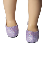 Lavender Back Bow High Heels Fits 14.5" Wellie Wisher American Girl Doll Shoes2