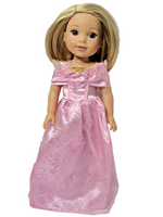Pink Sparkly Princess Dress Fits 14.5" Wellie Wisher American Girl Doll Clothing0