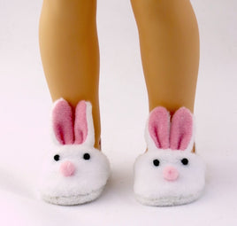 Bunny Slippers Fits 14.5" Wellie Wisher American Girl Doll Shoes0