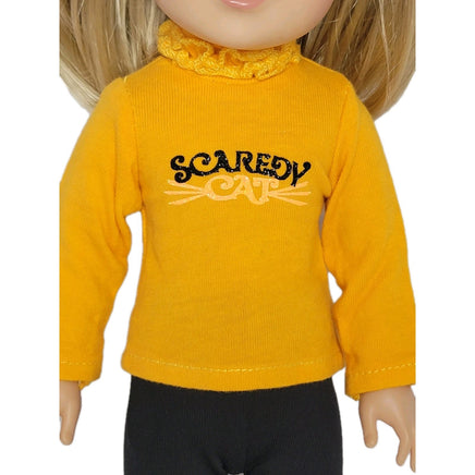 Scaredy Cat Pant Set Fits 14.5" Wellie Wisher American Girl Doll Clothes2