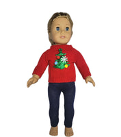 Christmas Tree Sweater Pant Set Fits 18" American Girl Doll Clothes0