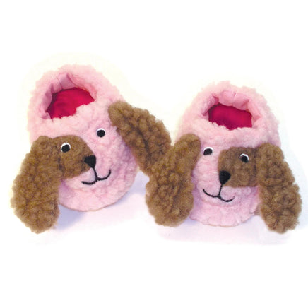 Pink Fuzzy Dog Slippers Fits 18" American Girl Doll Clothing Shoes0