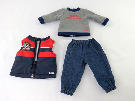 Race to Your Dreams Vest Pant Set Fits 18" American Boy Girl Doll Clothing2