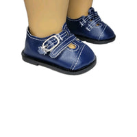 Navy Buckle Dress Shoes Fits 18" American Girl Doll Clothes Shoes0