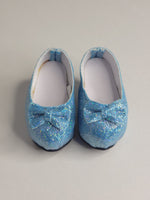 Blue Princess High Heel Shoes Fits 14.5" Wellie Wisher American Girl Doll Shoes2