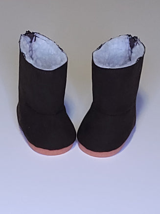 Dark Brown Fur Lined Boots Fits 18" American Girl Doll Clothing Shoes1