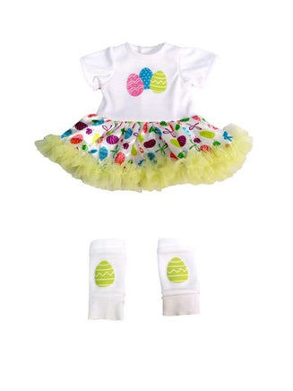 Easter Egg Tutu Dress Fits 14.5" Wellie Wisher American Girl Doll Clothing1