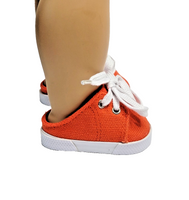Orange Slip On Sneakers Fits 18" American Girl Doll Clothing Shoes0