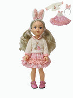Bunnies Sweater and Dress Fits 14.5" Wellie Wisher American Girl Doll Clothing1