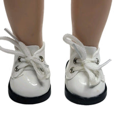White Shoes Fits 14.5" Wellie Wisher American Girl Doll Shoes0