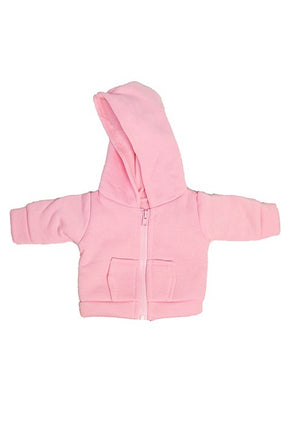 Pink Zip Up Hoodie Sweatshirt Fits 18" American Girl Doll Clothing1
