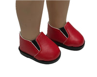 Red Slip On Shoes Fits 14.5" Wellie Wisher American Girl Doll Shoes0