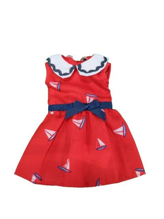 Nautical Sailboat Dress Fits 14.5" Wellie Wisher American Girl Doll Clothing1