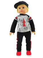 Rocket Ship Pant Set Fits 18" American Boy Girl Doll Clothing0