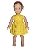 Autumn Dress Cardigan And Headband Fits 18" American Girl Doll Clothing1