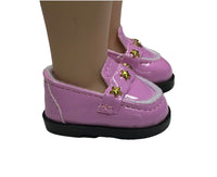 Pink Star Loafers Fits 14.5" Wellie Wisher American Girl Doll Shoes.2