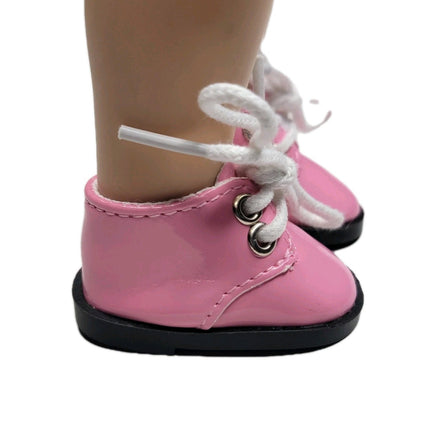 Pink Shoes Fits 14.5" Wellie Wisher American Girl Doll Shoes2