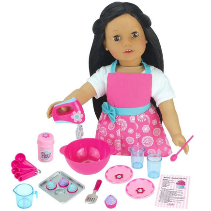Baking Set & Apron 27pcs Fits 18" American Girl Doll Accessories Food0