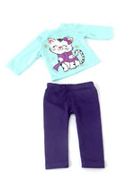 Snowflake Kitty Pant Set Fits 18" American Girl Doll Clothing1