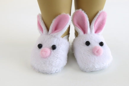 Bunny Slippers Fits 18" American Girl Doll Clothing Shoes0