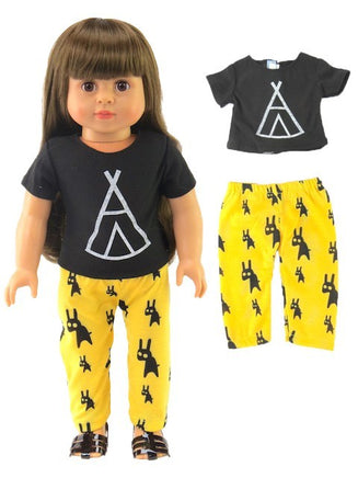 Teepee Pant Set Fits 18" American Girl Doll Clothing0