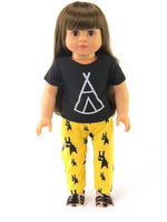 Teepee Pant Set Fits 18" American Girl Doll Clothing2