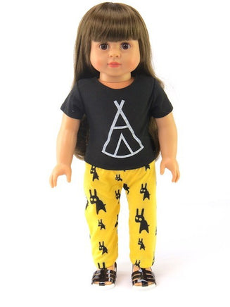 Teepee Pant Set Fits 18" American Girl Doll Clothing2
