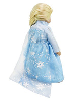 Blue Ice Princess Snowflake Dress Fits 18" American Girl Doll Clothing1