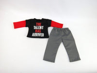 The Talent Has Arrived Pant Set Fits 18" American Boy Girl Doll Clothing2