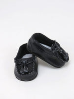 Black Little Loafers Fits 18" American Girl Doll Clothing Shoes0