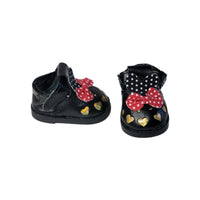 Black Heart Cutout Mary Jane Shoes Fits 14.5" Wellie Wisher American Girl Doll2