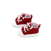 Red Canvas Sneakers 5*2.2 cm Fits BJD Dolls 0