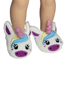 Unicorn Slippers Fits 14.5" Wellie Wisher American Girl Doll Shoes2