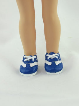 Blue And White Sneakers Fits 14.5" Wellie Wisher American Girl Doll Shoes0