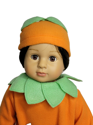 Pumpkin Costume Halloween Fits 18" American Girl Doll Clothing1