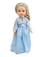Frozen 2 Elsa Inspired Dress Fits 14.5" Wellie Wisher American Girl Doll Clothes0