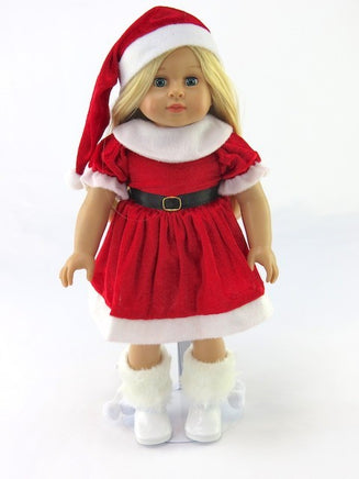Red Santa Christmas Dress Hat Fits 18" American Girl Doll0