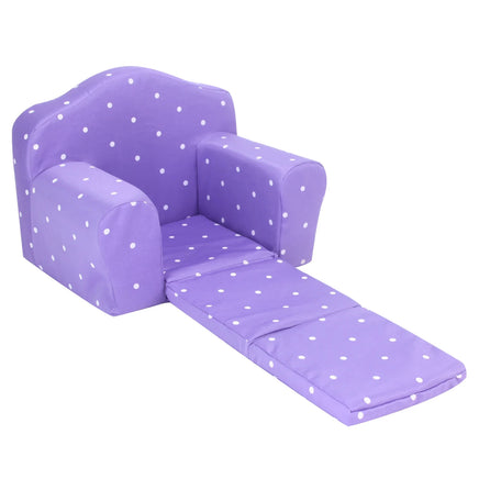 Purple Polka Dot Pull Out Chair Bed Fits 18" American Girl Doll Furniture1