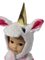 Unicorn Costume Fits 14.5" Wellie Wisher American Girl Doll Clothing3