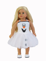 White Happy Snowman Dress Fits 18" American Girl Doll Clothing1