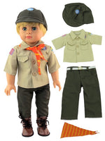 Boy Scout Outfit Pant Set Hat Fits 18" American Boy Girl Doll Clothing0